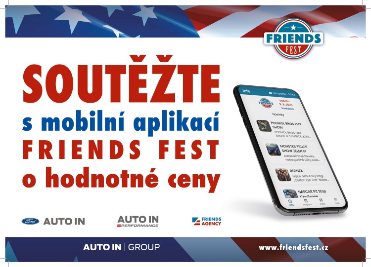 Soutěžte s mobilní aplikací FRIENDS FEST